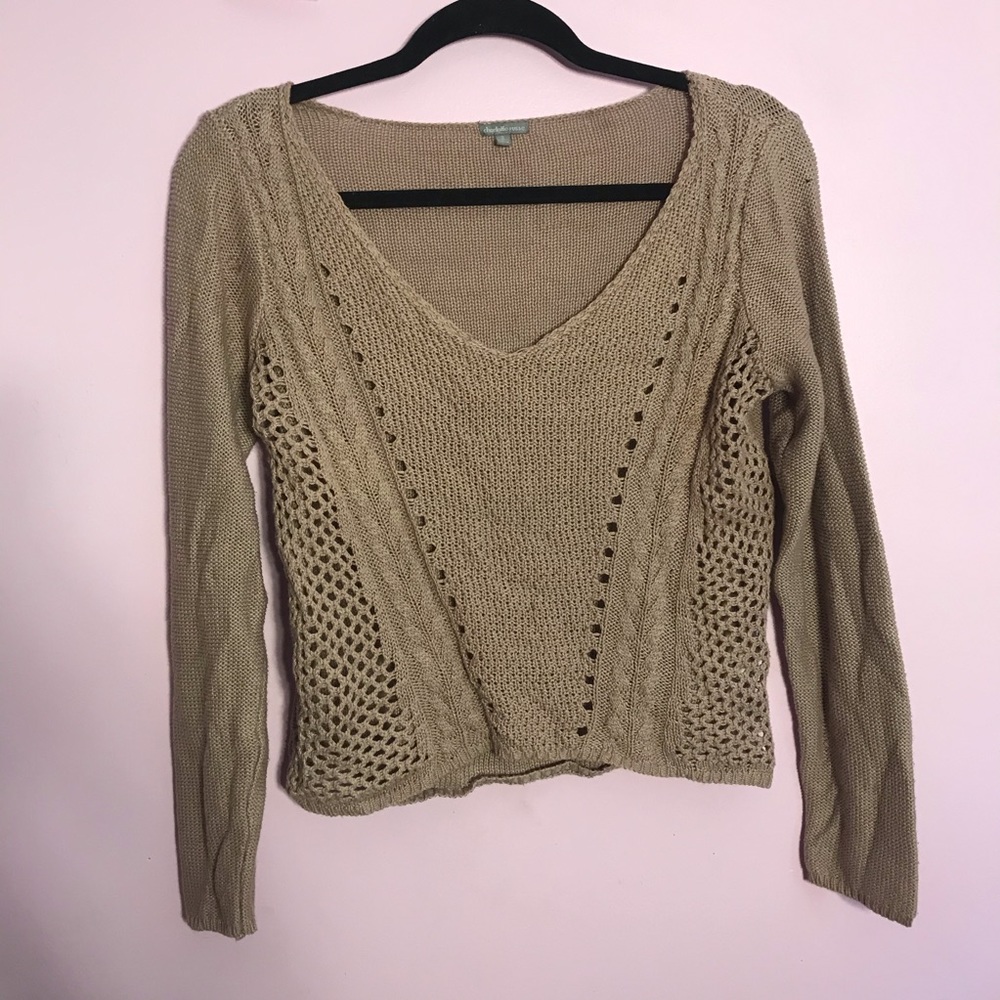 Charlotte Russe dusty rose sweater